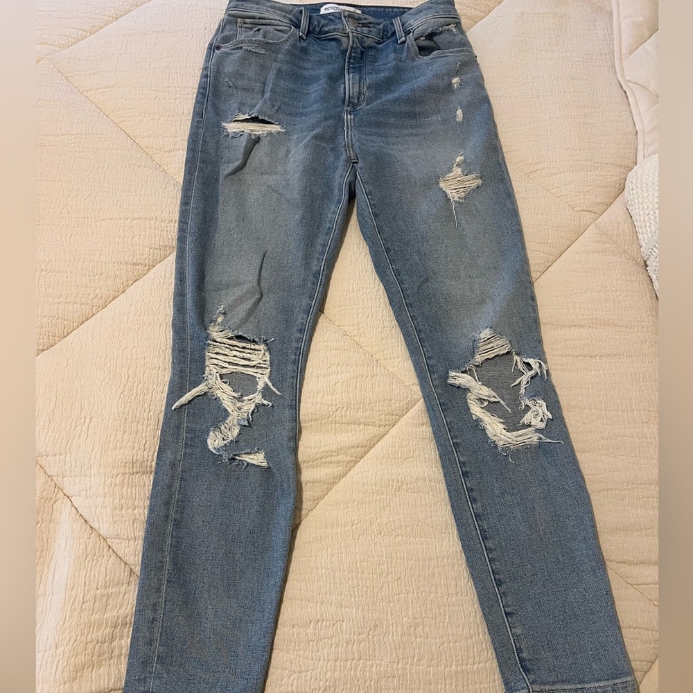 Abercrombie super skinny ankle high rise jeans